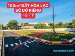 Bán gấp đất thổ cư 100m2 Hoà Lạc, Thạch Thất, Hà Nội. Sổ hồng. Giá 3 tỷ. LH: 0982791453